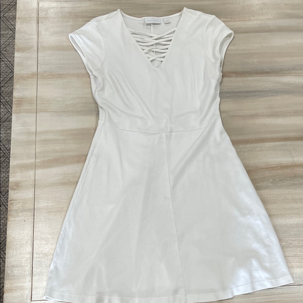 New York & Company White Mini Dress